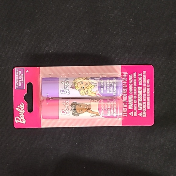 Lip balm. 1 package of Barbie and 1 package  of Minnie lip balm. Total of 4 NWT - Picture 2 of 5